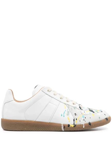 Кроссовки Maison Margiela, имитирующие забрызганные краской кроссовки Maison Margiela white