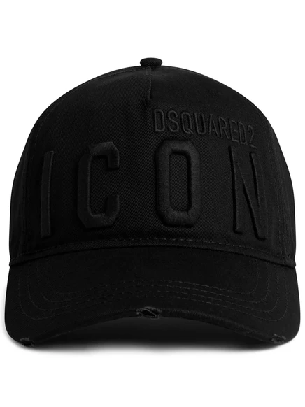 Мужская бейсболка DSQUARED2 с логотипом, черная