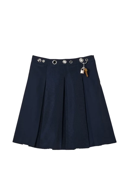 Женская плиссированная юбка Marc Jacobs с булавками, синяя