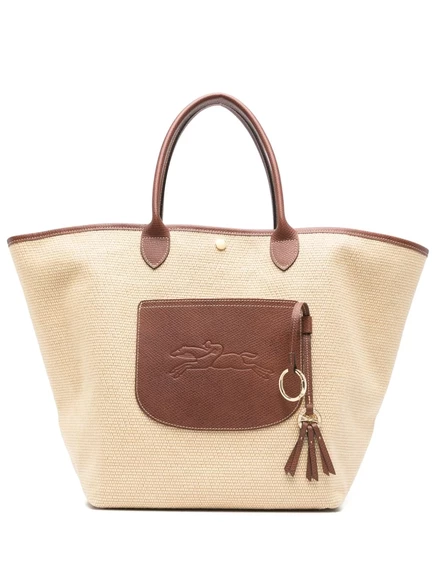 Сумка-тоут Longchamp large Le Pliage Collection Basket большого размера  neutrals