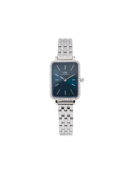 Женские часы Daniel Wellington Quadro 26 мм стальные, синий