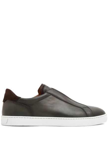 Мужские слипоны Magnanni Gasol кожаные, черные