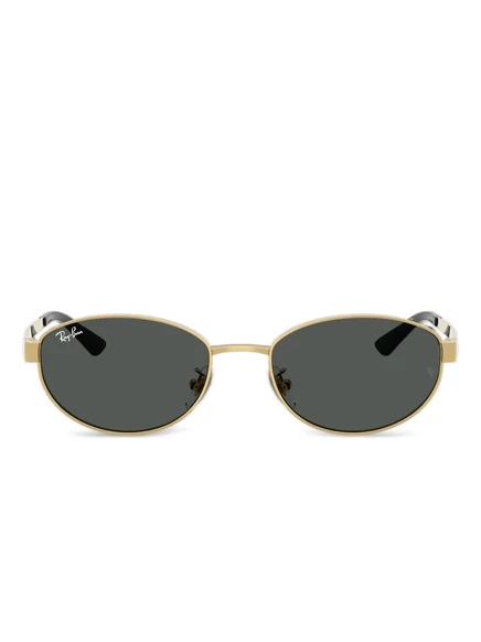 Солнцезащитные очки в овальной оправе Ray-Ban gold