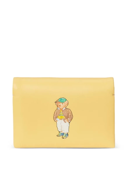 Визитница Polo Ralph Lauren с клапаном в виде медведя Поло yellow