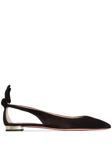 Галстук-бабочка Aquazzura, туфли для балерины black