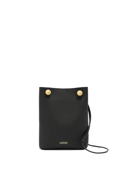 Женская сумка-клатч Loewe Pebble, черная