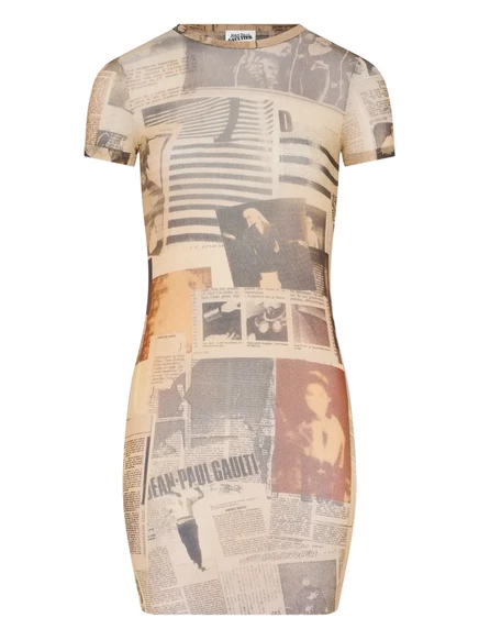 Женское мини-платье Jean Paul Gaultier, светлое