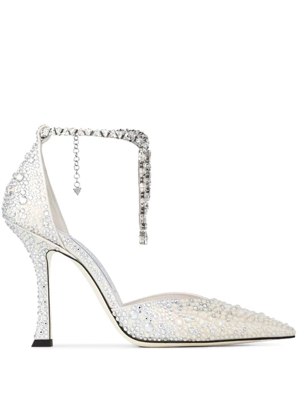 Женские туфли Jimmy Choo Saeda 100 мм, белые