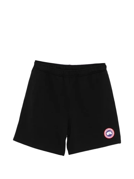 Мужские тренировочные шорты Canada Goose с логотипом, черные