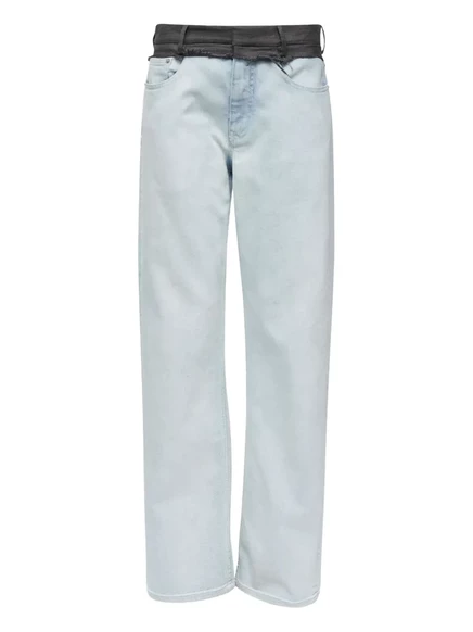 Женские брюки MM6 Maison Margiela 5-карманные, голубые