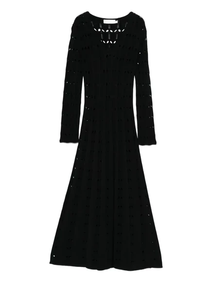 Женское платье Zimmermann Rhiannon макси ажурное, черное