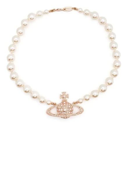 Женское ожерелье Vivienne Westwood Orb с жемчугом, розовое золото
