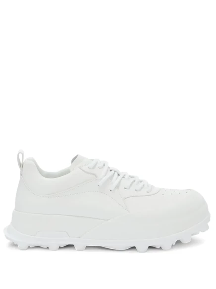 Мужские кожаные кроссовки Jil Sander, белые