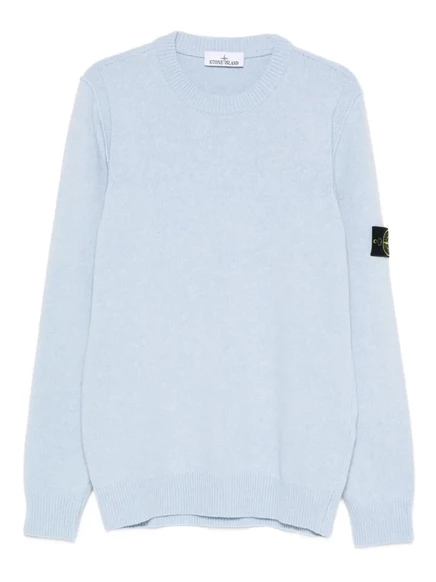 Мужской свитер Stone Island с нашивкой, синий