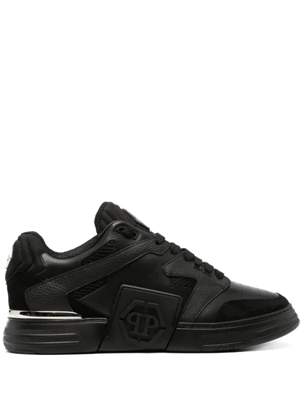 Унисекс кеды Philipp Plein Phantom Street кожаные, черные