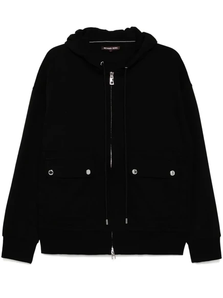 Мужская куртка Michael Kors на молнии с капюшоном, черная