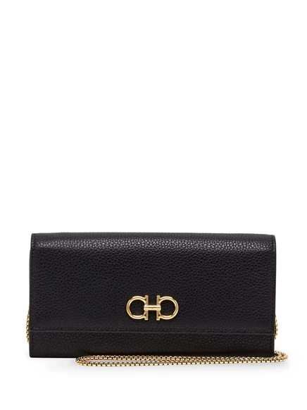Женский кошелёк Ferragamo Gancini, чёрный