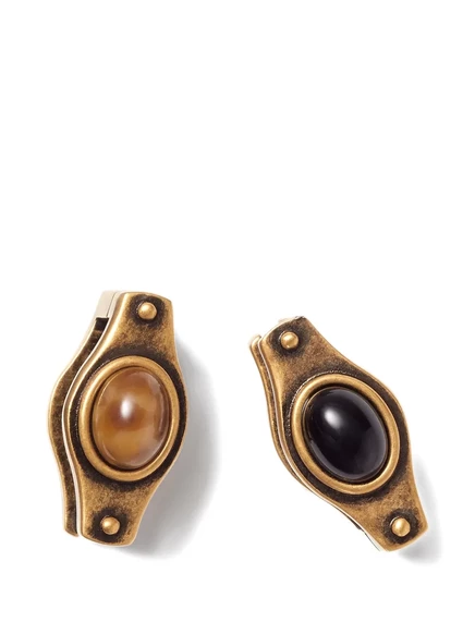 Серьги Versace Ellittica золотистые