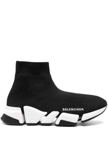 Вязаные кроссовки Balenciaga Speed 2.0 black