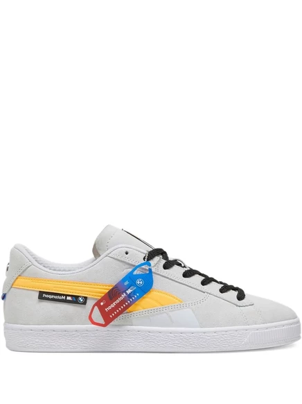 Замшевые кроссовки PUMA x BMW Motorsport с низким берцем grey