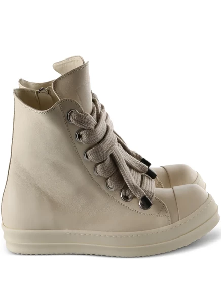 Мужские высокие кроссовки Rick Owens Jumbolace, молочные