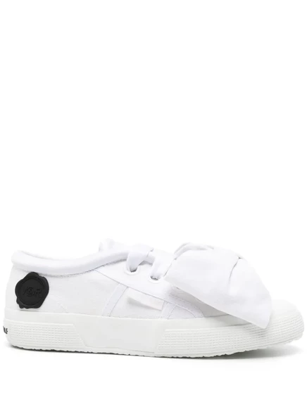 Женские кеды Viktor & Rolf x Superga с бантом, белые