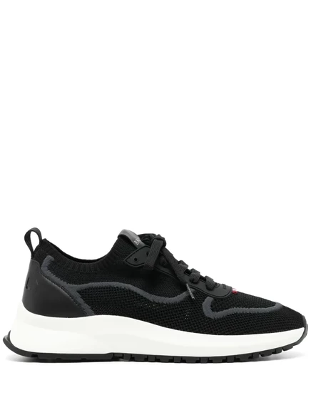 Кроссовки Bally из сетки и кожи, черные