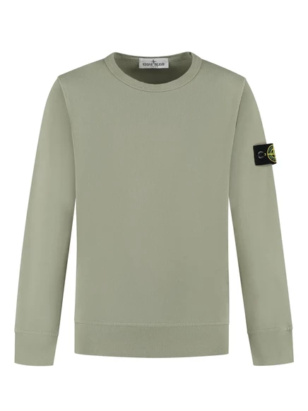 Толстовка для мальчиков Stone Island Junior, зеленая
