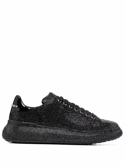 Мужские кеды Philipp Plein Runner с кристаллами, черные