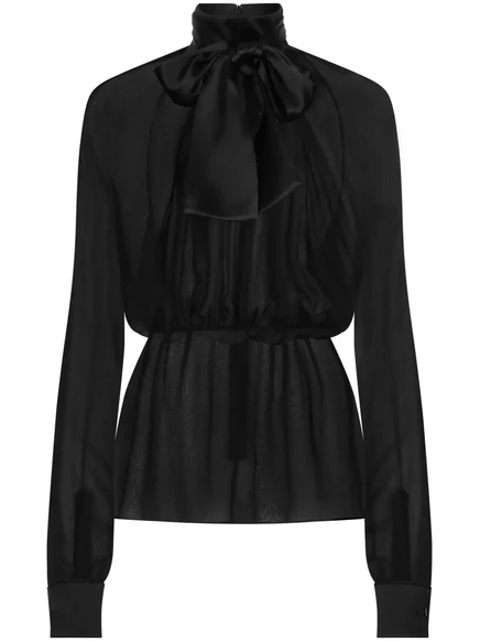 Полупрозрачная блузка Dolce & Gabbana black