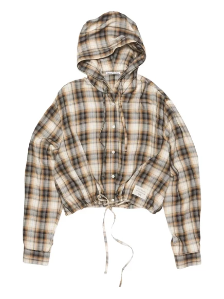 Рубашка в клетку от Acne Studios neutrals