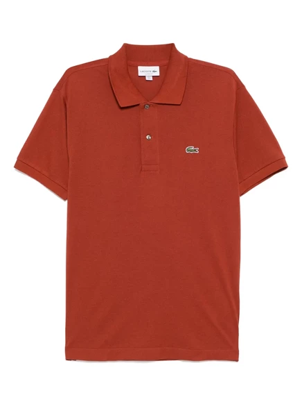 Мужская футболка-поло Lacoste из хлопка, коричневая