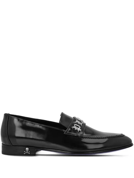 Мужские мокасины Philipp Plein Gothic с логотипом, черные