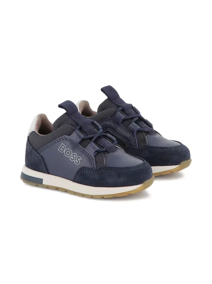 Кроссовки для мальчиков Boss Kidswear кожаные, синие