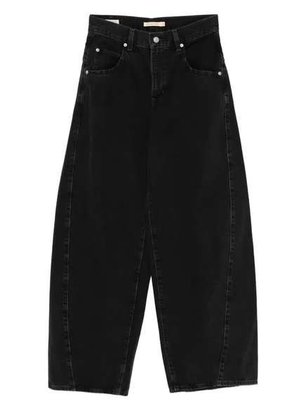 Женские джинсы Levi's balloon-leg широкие, черные