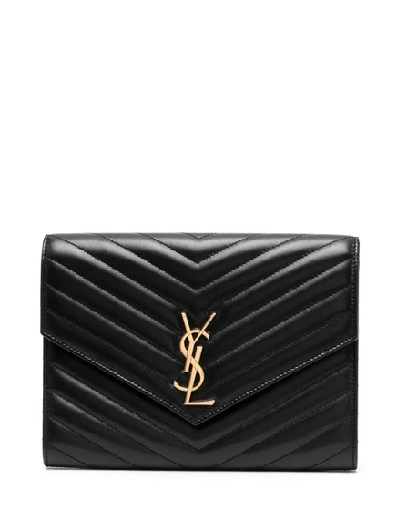 Женская сумка-клатч Saint Laurent Cassandre мателассе, черная
