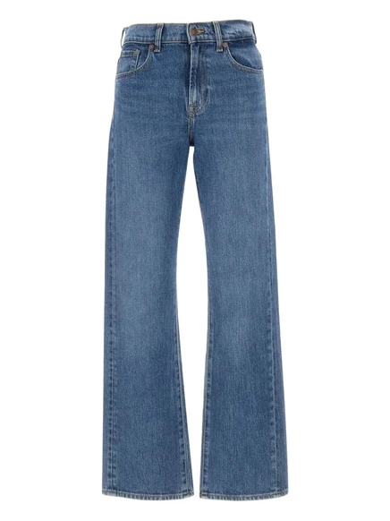 Женские джинсы 7 For All Mankind высокая посадка, синие