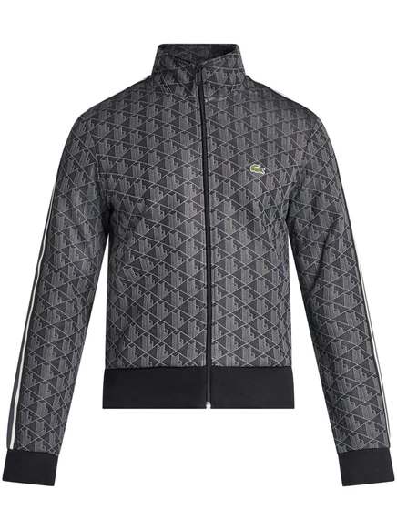 Толстовка на молнии с монограммой Lacoste Paris black
