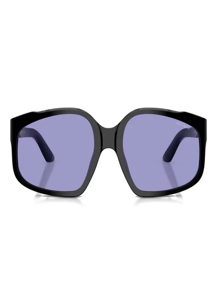 Солнцезащитные очки в негабаритной оправе Miu Miu Eyewear black