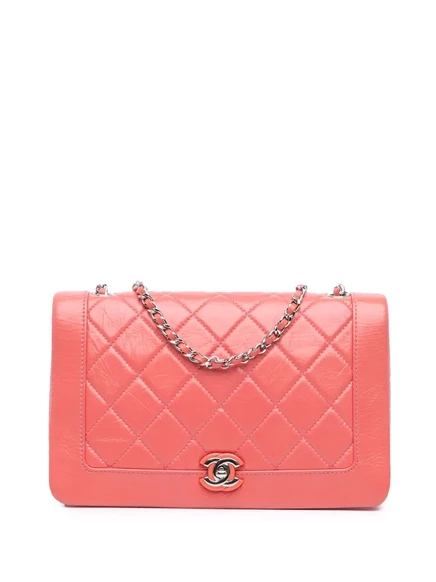 Женская стеганая сумка CHANEL Pre-Owned, розовая