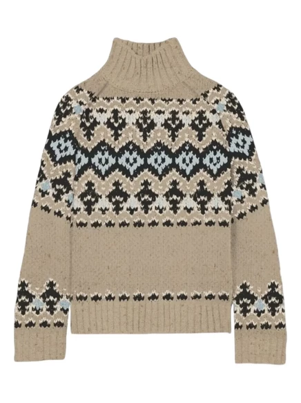 Свитер MC2 Saint Barth fair isle neutrals
