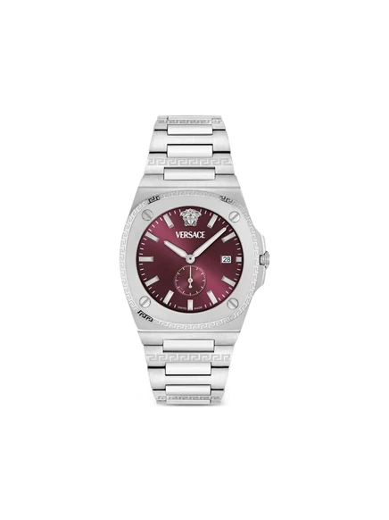 Мужские часы Versace Antares 40 мм, бордовый циферблат