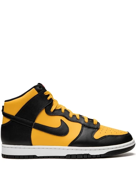 Унисекс кеды Nike Dunk High Reverse Goldenrod, черно-желтые