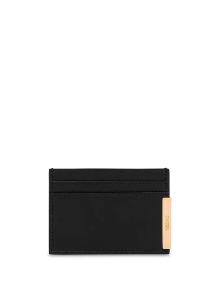 Кошелек двойного сложения Moschino black