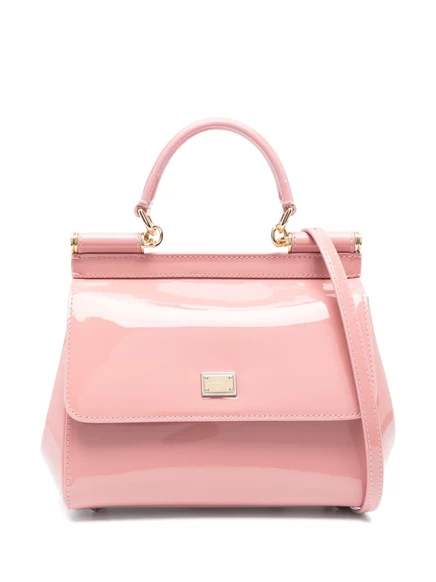 Маленькая сицилийская сумка-тоут Dolce & Gabbana pink