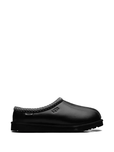 Мужские кожаные тапочки ugg tasman, черные