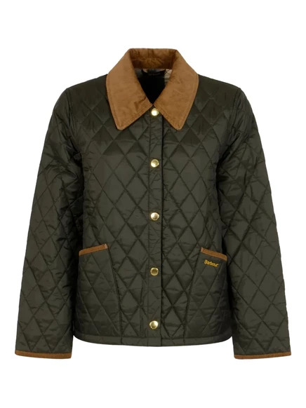 Женская стёганая куртка Barbour, зеленая