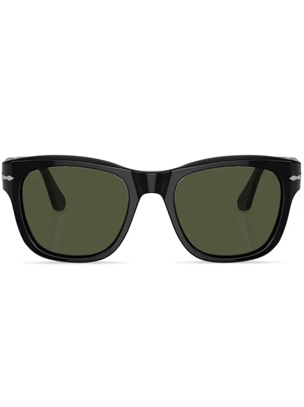 Унисекс солнцезащитные очки Persol круглая оправа, черные