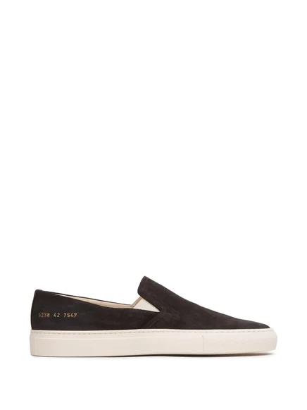 Мужские слипоны Common Projects замшевые, черные