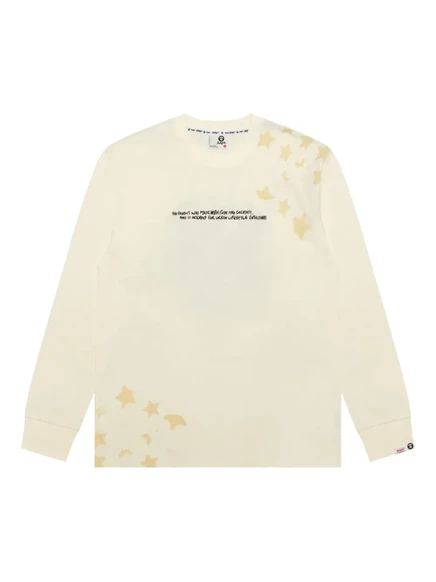 Толстовка с длинными рукавами и камуфляжным принтом AAPE BY *A BATHING APE®, украшенная звездами